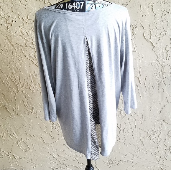 Metaphor Peek A Boo back long sleeve tunic XL - Picture 3 of 4